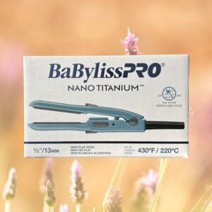 Miniplancha alisadora de ½​​​​​​​ in BaBylissPRO® Nano Titanium™