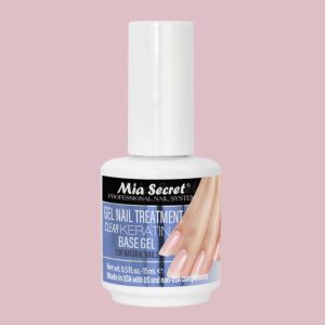 Gel Nail Treatment Clear Keratin Base & Top Gel